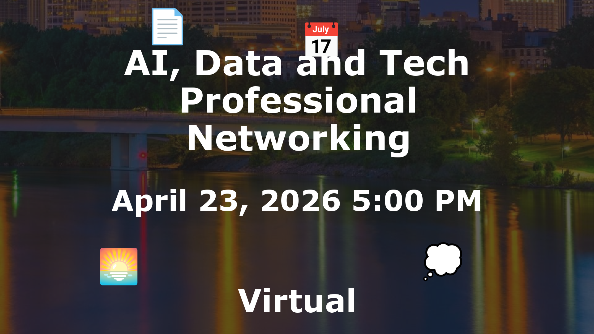 AI, Data and Tech Professional Networking event image